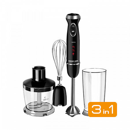 Blender vertical RHB-2942-E 1300W Capacitate bol 0,5L 3in1 Negru