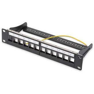 Patch Panel DN-91420 10 inch 12x porturi Black
