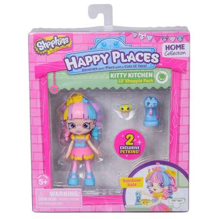 Pachet cu papusa Shopkins Happy Places S1 Rainbow Kate