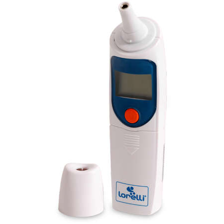 Termometru cu senzor infrarosu Lorelli 1025012 Pentru ureche si frunte Suport inclus Alb