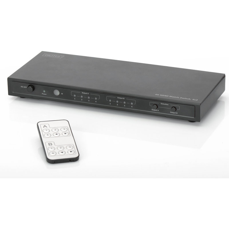 Switch KVM DS-50304 4x HDMI Black