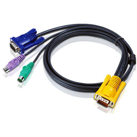 Cablu prelungire KVM Aten 2L-5206P VGA - PS/2 6m Black