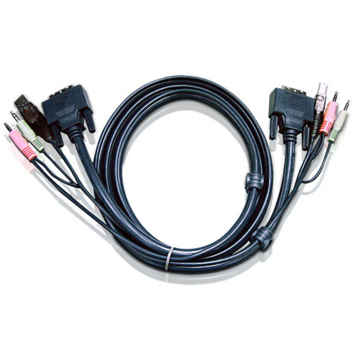 Cablu Aten 2L-7D02U DVI - USB 2m Black