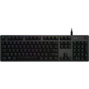 Tastatura Gaming Logitech G512 Carbon GX Brown Tactile Switch RGB LED USB Layout US Black
