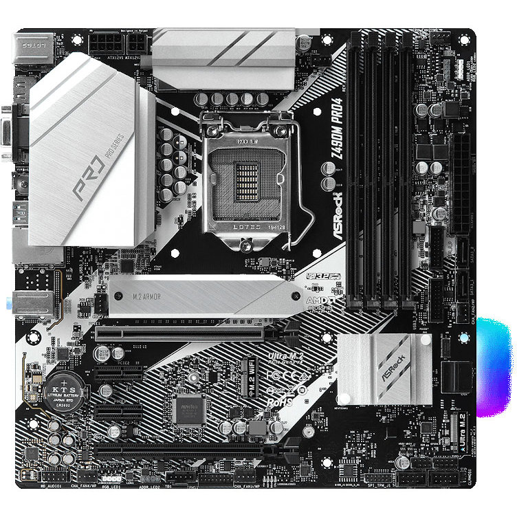 Placa de baza Z490M Pro4 intel LGA1200 mATX