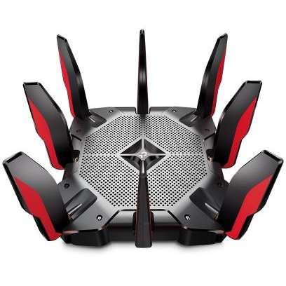 Router wireless TP-Link Archer AX11000 Tri-Band 8x LAN Black Red