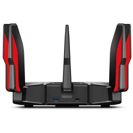 Router wireless TP-Link Archer AX11000 Tri-Band 8x LAN Black Red