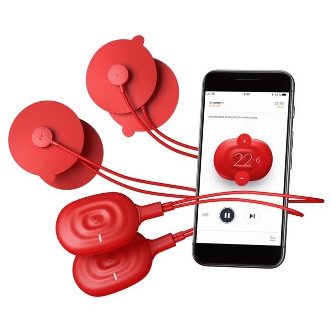 Aparat Masaj Duo 2.0, EMS, TENS, Functie Masaj, Bluetooth, Aplicatie iOS si Android, Pad-uri incluse