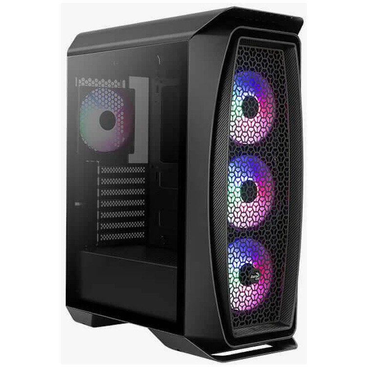 Carcasa Aero One Frost 4 Ventilatoare Incluse RGB Fara Sursa Black