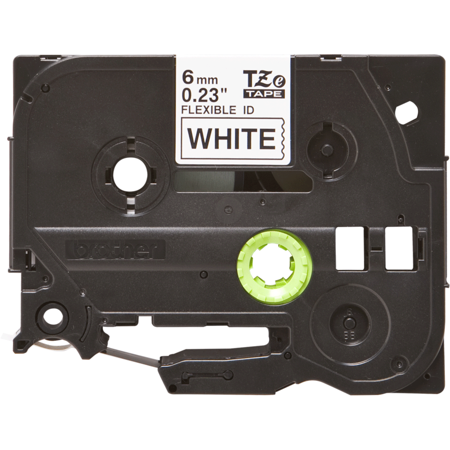 Banda continua laminata flexibila TZEFX211  6mm Negru pe Alb