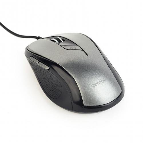 Mouse MUS-6B-01 USB Black Grey