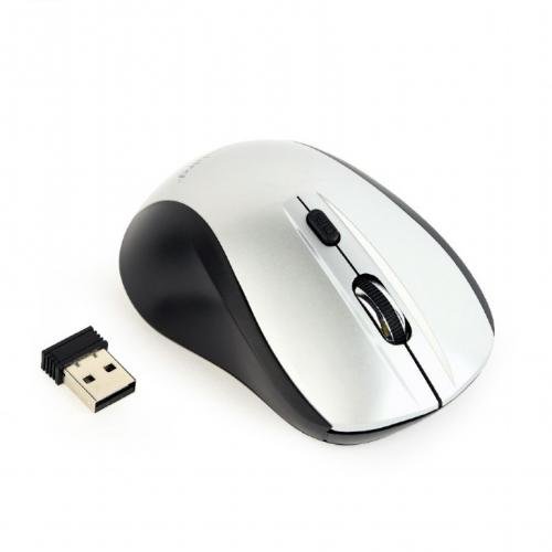 Mouse Wireless MUSW-4B-02 USB Black Silver