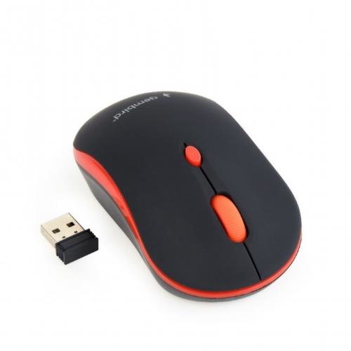 Mouse Wireless MUSW-4B-03 USB Black Red