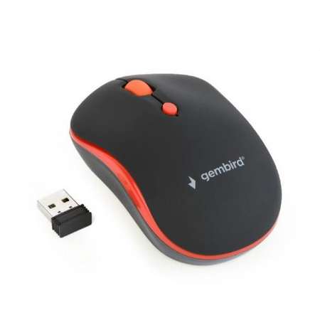 Mouse Wireless Gembird MUSW-4B-03 USB Black Red