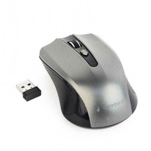 Mouse Wireless MUSW-4B-04 USB Black Grey