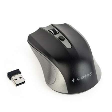 Mouse Wireless Gembird MUSW-4B-04 USB Black Grey