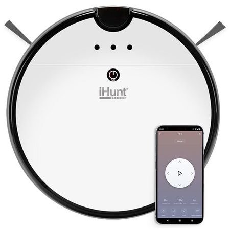 Robot aspirare Vacuum PRO cu Aplicatie Mop Navigare harta 2D 3-in-1 Alb