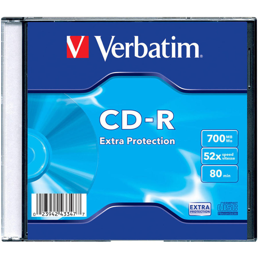 Pachet 200 bucati CD-R 52X 700MB Extra Protection Surface Slim Case