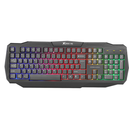 Tastatura Gaming XTRIKE ME KB-302 Lungime Cablu 1.5m Iluminare Rainbow Interfata USB 2.0 Negru