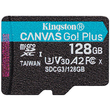Card Canvas Go Plus microSDXC 128GB Clasa 10 U3 UHS-I 170 Mbs