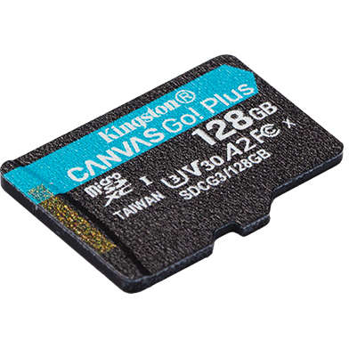 Card Kingston Canvas Go Plus microSDXC 128GB Clasa 10 U3 UHS-I 170 Mbs