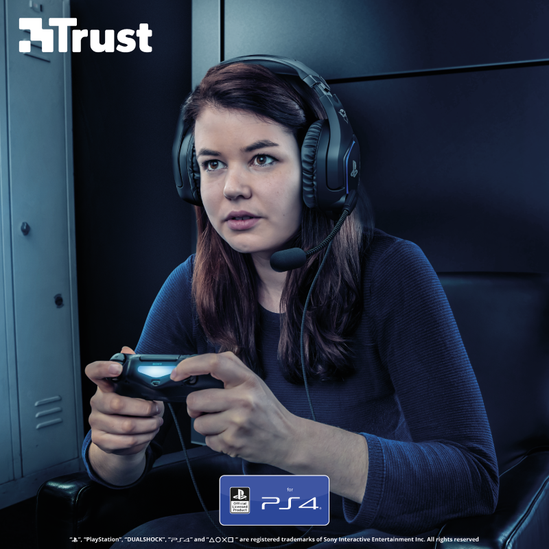Căști gaming Trust GXT 488 Forze licență oficială PS4 Black — imaginea 3