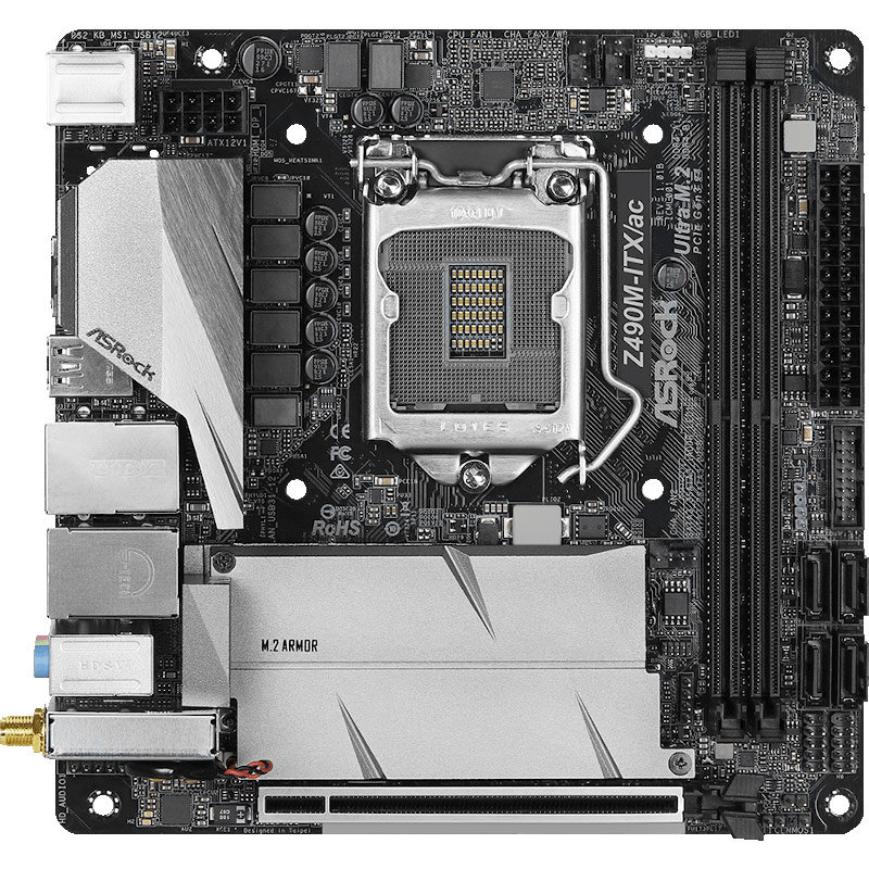 Placa de baza Z490M-ITX/AC Intel LGA1200 mITX