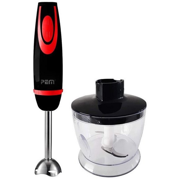 Blender de mana cu tocator MS300 300W Negru