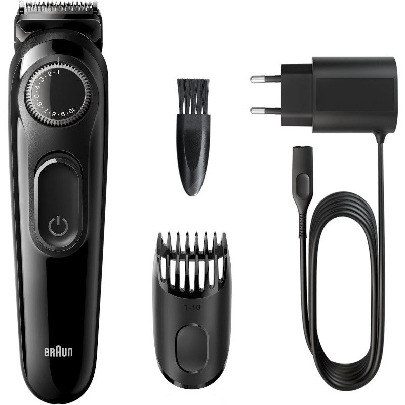 Aparat de tuns barba si parul BT3222 lavabil 20 setari taiere acumulator Negru