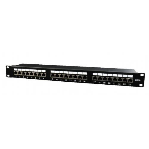 Patch Panel NPP-C524-002 19 inch 24 port Black