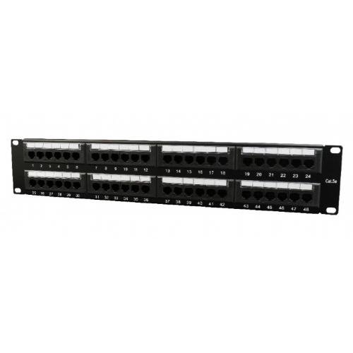 Patch Panel NPP-C548CM-001 19 inch 48 port Black