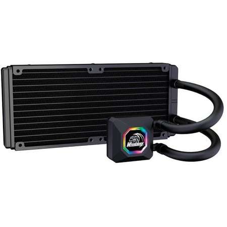 Dual radiator liquid cpu cooler kit AKASA Venom R20 240mm RGB