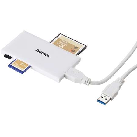 Card reader Hama 181017 USB 3.0 White