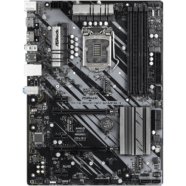 Placa de baza H470 Phantom Gaming 4 Intel LGA1200 ATX