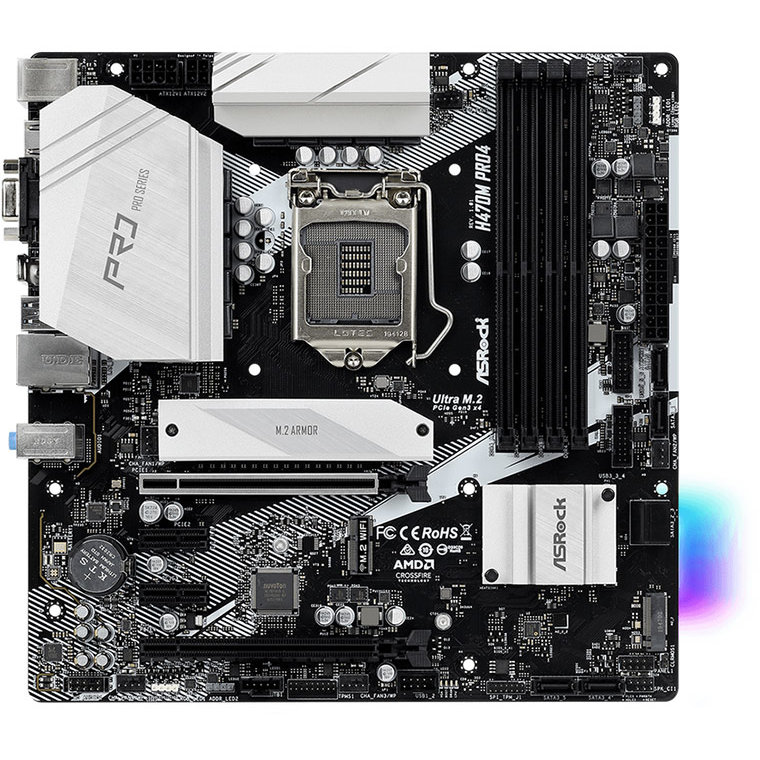 Placa de baza H470M PRO4 Intel LGA1200 mATX