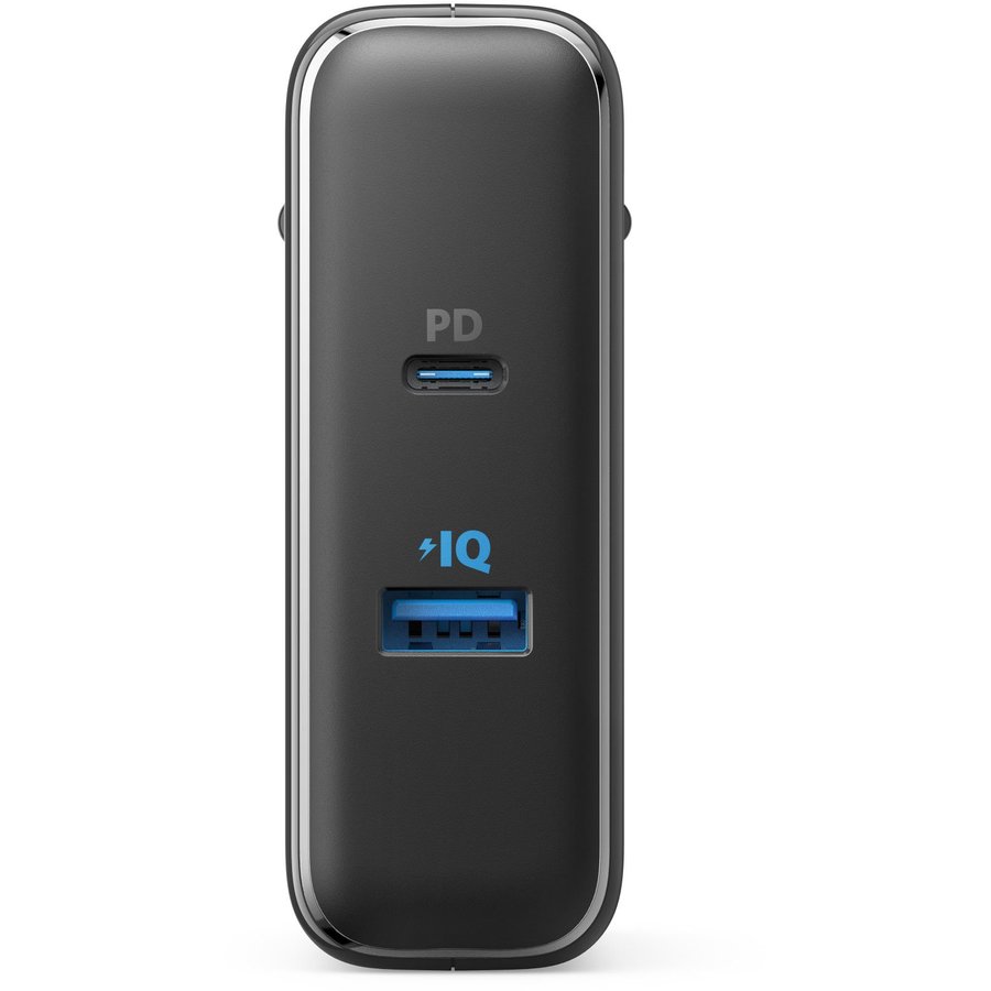 Acumulator extern + Incarcator de retea PowerCore Fusion 5000 42W USB USB-C Power Delivery 5000mAh Black