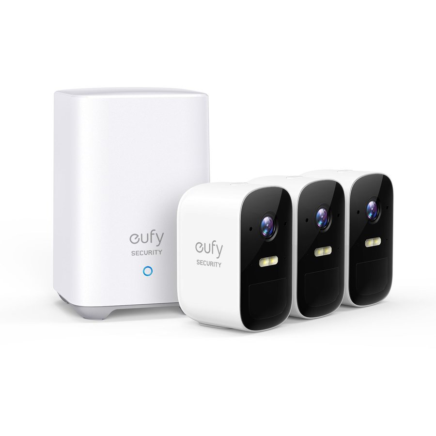 Kit 3 Camere video eufyCam 2C 1080p Wireless White