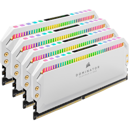 Memorie Corsair Dominator Platinum RGB 32GB (4x8GB) DDR4 3200MHz CL16 1.35V White Quad Channel Kit