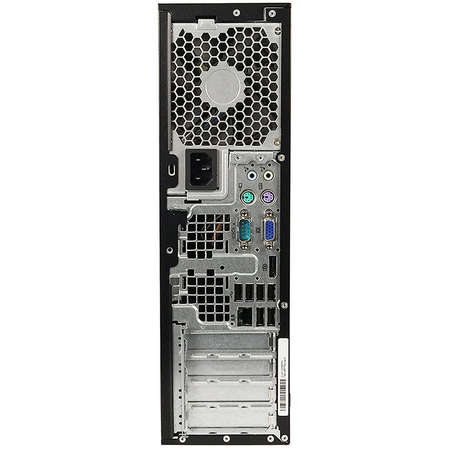 Sistem desktop HP Refurbished 6200 Pro SFF Intel Core i5-2400s 4GB DDR3 500GB HDD DVD-RW Black