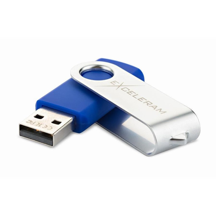 Memorie USB P1 32GB USB 2.0 Silver Blue