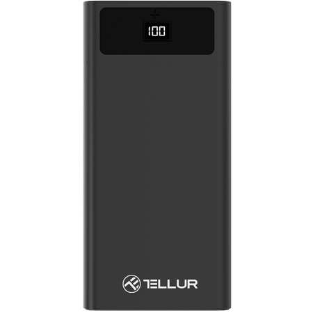 Baterie externa Tellur PD200 20000mAh USB + QC3.0 + PD 18W, negru