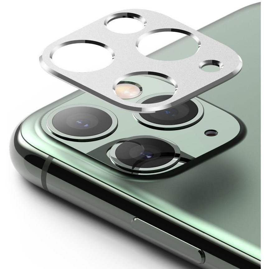 Rama protectie camera foto pentru iPhone 11 Pro / Pro Max Silver