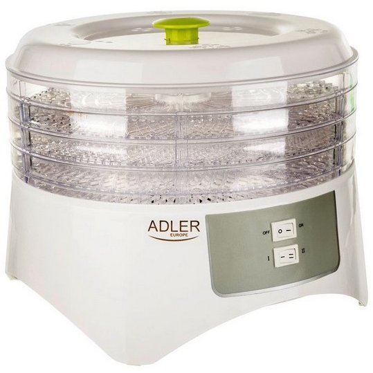 Deshidrator de alimente AD 6654 400W 4 tavi 2 trepte temperatura Alb