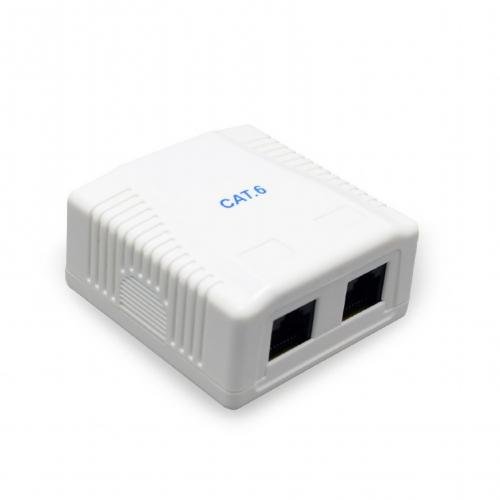 Adaptor de retea 2x RJ-45 UTP Cat6 White