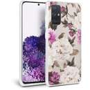Floral compatibila cu Samsung Galaxy A41 Beige