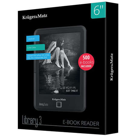 eBook reader Kruger&Matz Library 3 Carta 6 inch Black