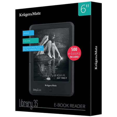 eBook reader Kruger&Matz Library 3S Carta+ 6 inch Black