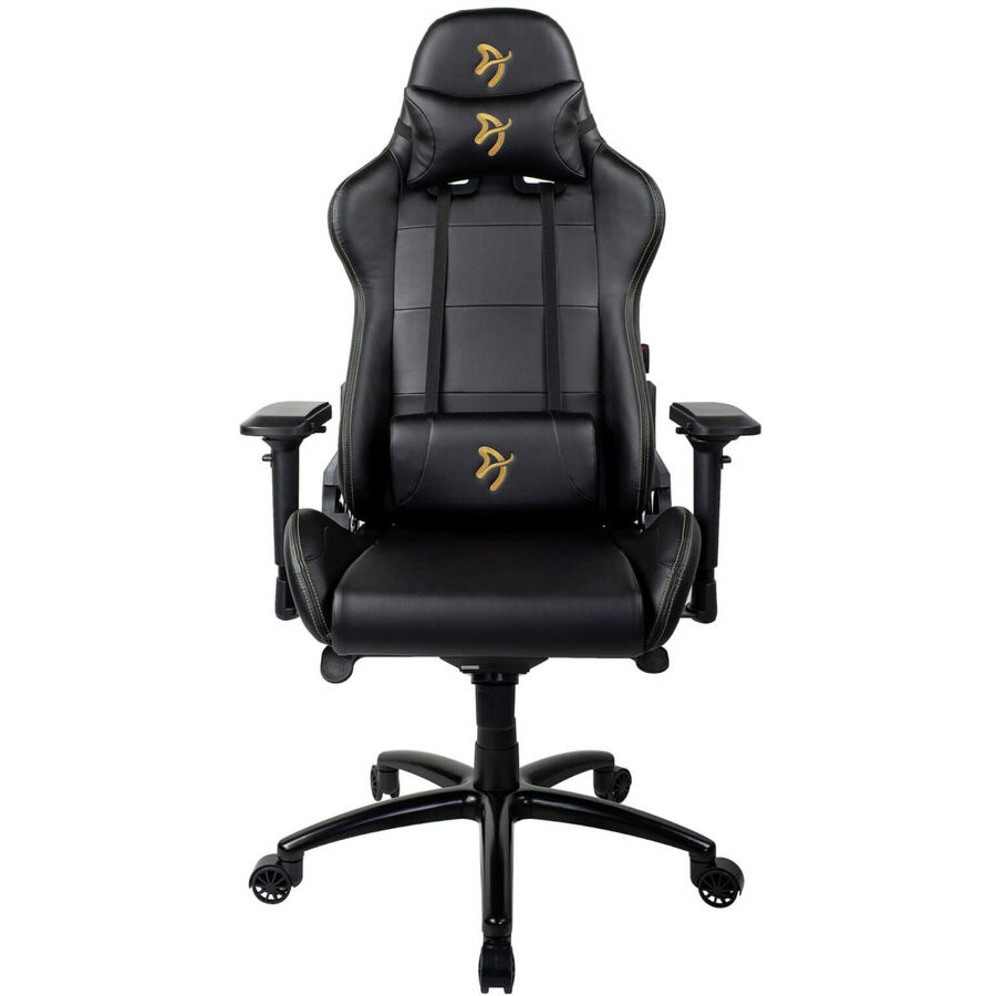 Scaun gaming Verona Signature Black Gold Logo