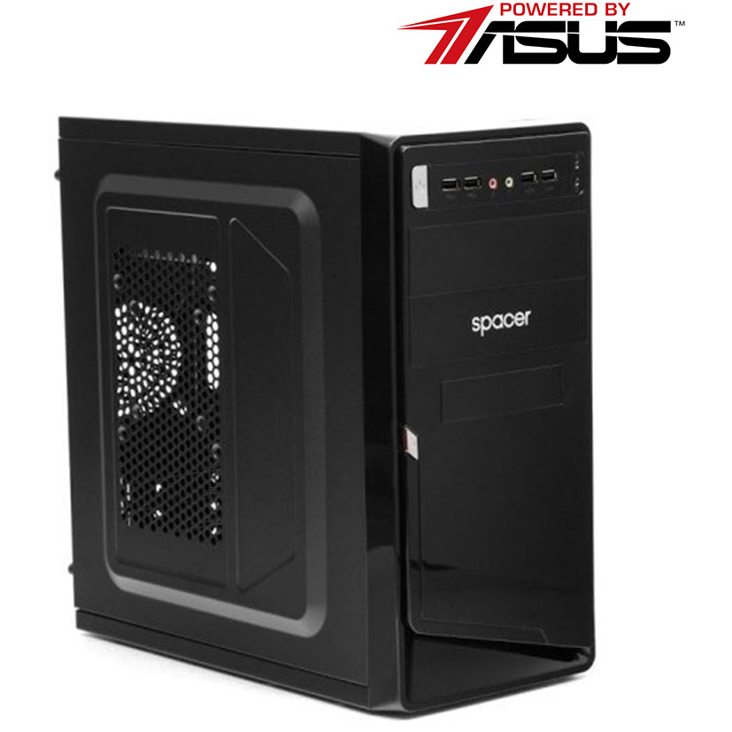 Sistem desktop Starter One AMD A6-9400 Dual Core 3.7 GHz 8GB RAM DDR4 SSD 120GB HDD 1TB nVidia GeForce GT 710 2GB DVD-RW 450W Free DOS Black