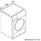 Uscator de rufe cu condensare si pompa de caldura Bosch WTW855H0BY Serie 8 9 kg Clasa A++ Alb